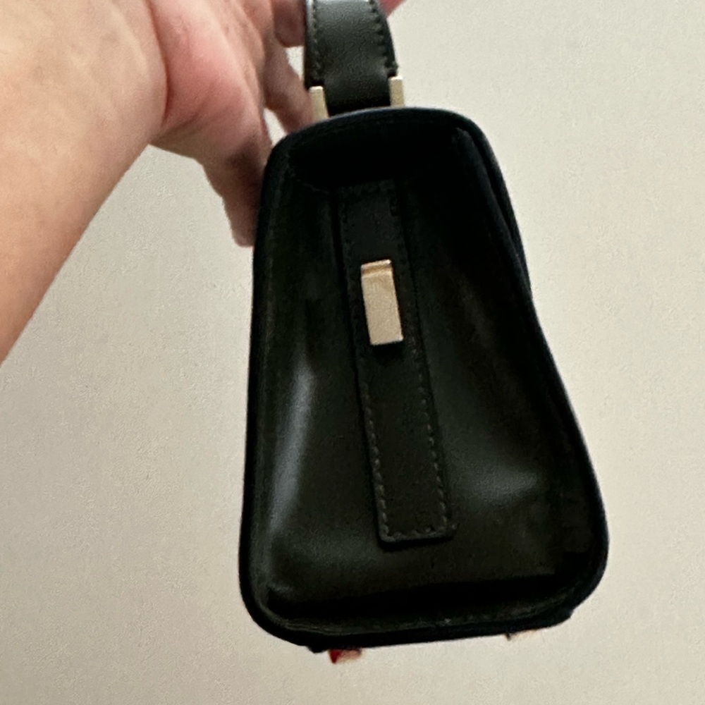 Valextra Dark Green Mini Bag with Gold Accents - Picture 7 of 16
